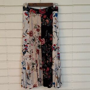 Maje Floral Print Skirt